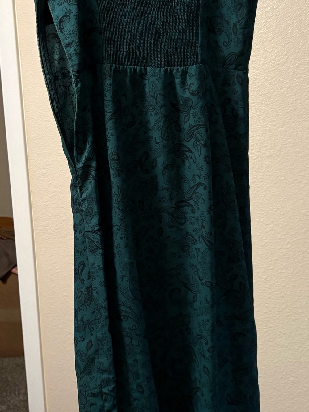 Teal Paisley Maxi Dress
